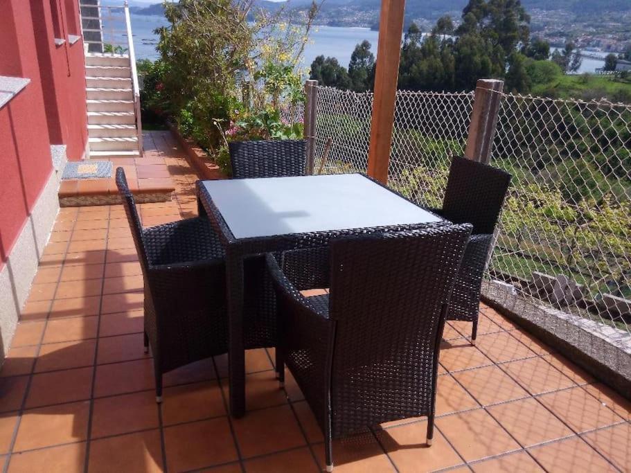Apartamento Con Terraza Y Vistas Al Mar Bueu Εξωτερικό φωτογραφία