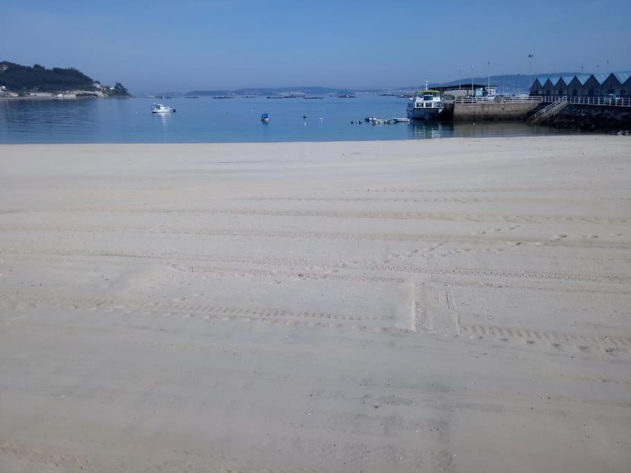 Apartamento Con Terraza Y Vistas Al Mar Bueu Εξωτερικό φωτογραφία